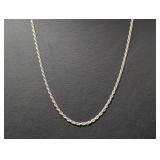 24" .925 Sterl Rope Chain Necklace