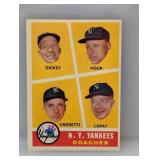 1960 Topps #465 - New York Yankees "Coaches"