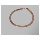 7" Vermeil/.925 Sterl Rose Gold Tone Bracelet