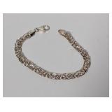 7 " .925 Sterl Byzantine Style Chain Bracelet