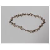7" .925 Sterl Dolphin Link Bracelet