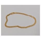 7" Vermeil/.925 Sterl Chain Link Bracelet