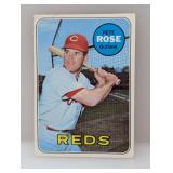 1969 Topps #120 - Pete Rose "Reds" Creases