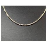 16" .925 Sterl Rope Chain Necklace