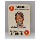 1968 Topps Game (Hank Aaron Single) HOF Braves