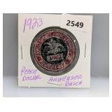 1923 90% Silv Peace $1 w/1962 AB Sticker