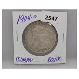 1904-O 90% Silv Morgan $1 Dollar