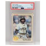 1983 Fleer The Silver Shoe Rickey Henderson PSA 7