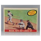 1959 Topps #470 Musial gets 3000th Hit HOF Surface