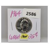 1965 90% Silv PF Wash Quarter