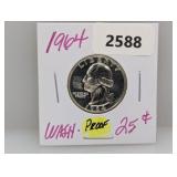 1965 90% Silv PF Wash Quarter
