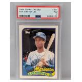1989 Ken Griffey Jr Topps Traded RC 41t PSA 7