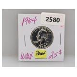 1964 90% Silv PF Wash Quarter