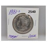1881-S 90% Silv Morgan $1 Dollar