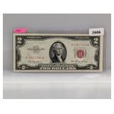 1953 Red Seal $2 US Note
