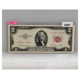 1953 Red Seal $2 US Note