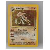 1999 Pokemon Fossil Kabutops Holo #9 DMG