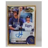 2022 Topps Gold Label Lowe RC Auto Gold Framed