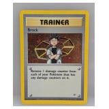 2000 Pokemon Trainer Brock Holo #15 DMG