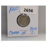 1950 80% Silv Canada Dime