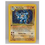 1999 Pokemon 1st Edition Machamp Holo #8 DMG