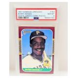 1987 Donruss OD Barry Bonds RC White Jersey PSA 8