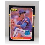 1987 Leaf Rated Rookie Greg Maddux RC #36