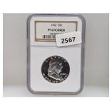 NGC 1962 PF67 Cam 90% Silv Franklin Half $1