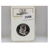 NGC 1957 PF67 90% Silv Franklin Half $1