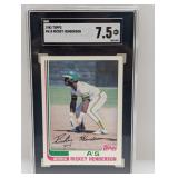 1982 Topps #610 Rickey Henderson SGC 7.5