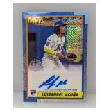 2025 Topps Chrome Luisangel Acuna RC Auto Mojo