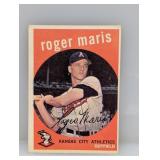 1959 Topps #202 Roger Maris KC Athletics Crease