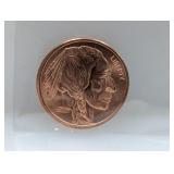 1oz .999 Copper Buffalo Round