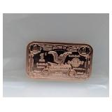1oz .999 Copper Silver Certificate Bar