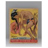 1933 GOUDEY GUM PONY WAR DANCE 80 S