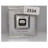 10G .999 Silv German Geiger Bar