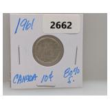 1961 80% Silv Canada Dime