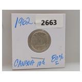 1962 80% Silv Canada Dime