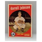 1959 Topps Darrell Johnson High # Yankees Wrinkle