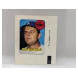 1969 TOPPS DECALS Baseball DON DRYSDALE HOF