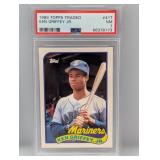 1989 Ken Griffey Jr Topps Traded RC 41t PSA 7