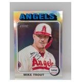 2024 Topps Heritage Silver Chrome Ref Trout /225