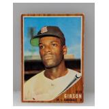 1962 Topps #530 Bob Gibson SP HOF Cardinals