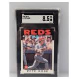 1986 Topps #1 Pete Rose SGC 8.5