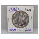 1882-S 90% Silv Morgan $1 Dollar