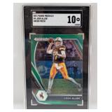 2021 Prizm DP Josh Allen Green Prizm 4 SGC 10
