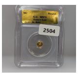 ICG ND MS70 1/500oz Pirates Gold