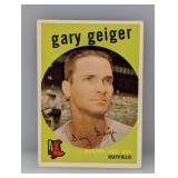 1959 Topps #521 - Gary Geiger (High #) "Red Sox"