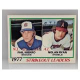 1978 TOPPS 1977 SO LEADERS NOLAN RYAN/PHIL 206