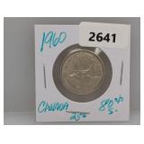 1960 80% Silv Canada Quarter